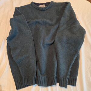 Eddie Bauer Forest Green Wool Sweater